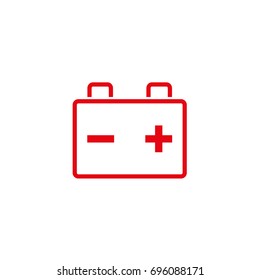 Vector icon car battery