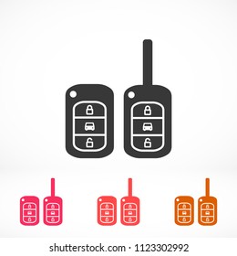 Vector icon car key 10 EPS