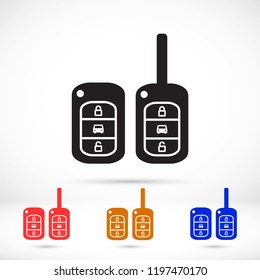Vector icon car key 10 EPS
