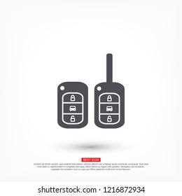 Vector icon car key 10 EPS