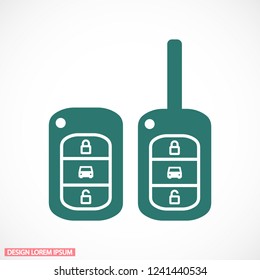 Vector icon car key 10 EPS