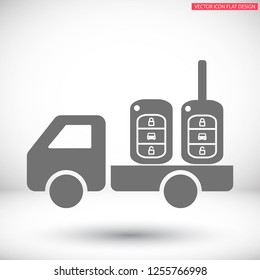 Vector icon car key 10 EPS