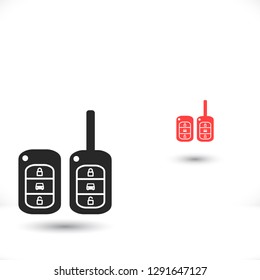 Vector icon car key 10 EPS