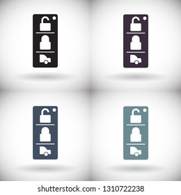 Vector icon car key 10 EPS