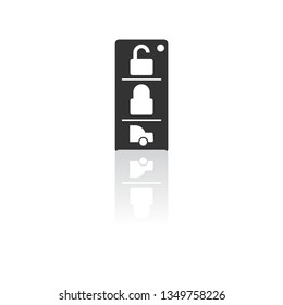 Vector icon car key 10 EPS
