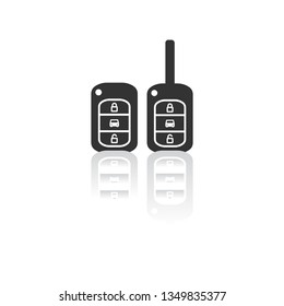 Vector icon car key 10 EPS