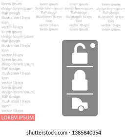 Vector icon car key 10 EPS . Lorem Ipsum Illustration design
