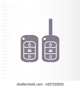 Vector icon car key 10 EPS . Lorem Ipsum Illustration design