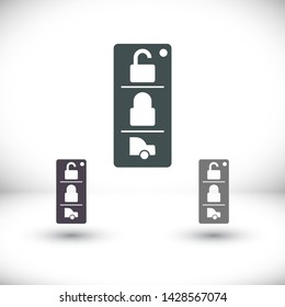 Vector icon car key 10 EPS . Lorem Ipsum Illustration design