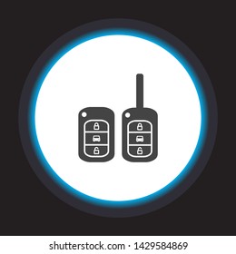 Vector icon car key 10 EPS . Lorem Ipsum Illustration design
