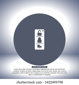 Vector icon car key 10 EPS . Lorem Ipsum Illustration design