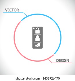 Vector icon car key 10 EPS . Lorem Ipsum Illustration design