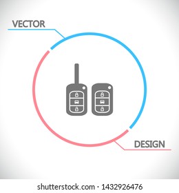 Vector icon car key 10 EPS . Lorem Ipsum Illustration design