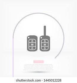 Vector icon car key 10 EPS . Lorem Ipsum Illustration design