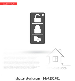 Vector icon car key 10 EPS . Lorem Ipsum Illustration design