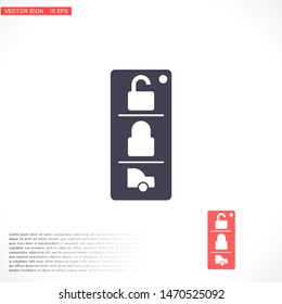 Vector icon car key 10 EPS . Lorem Ipsum Illustration design