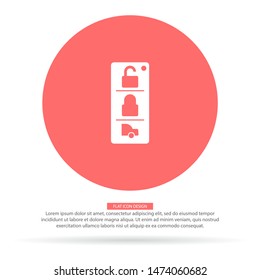 Vector icon car key 10 EPS . Lorem Ipsum Illustration design