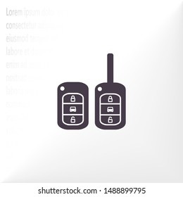 Vector icon car key 10 EPS . Lorem Ipsum Illustration design