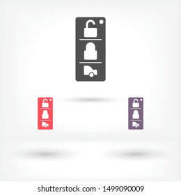 Vector icon car key 10 EPS . Lorem Ipsum Illustration design