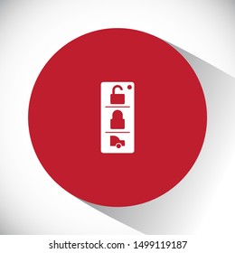 Vector icon car key 10 EPS . Lorem Ipsum Illustration design