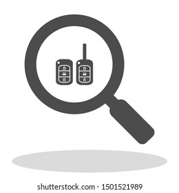Vector icon car key 10 EPS . Lorem Ipsum Illustration design