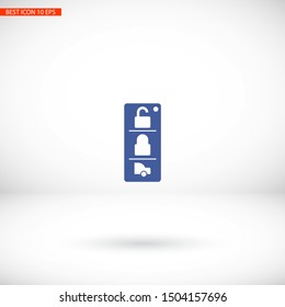 Vector icon car key 10 EPS . Lorem Ipsum Illustration design