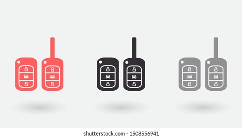 Vector icon car key 10 EPS . Lorem Ipsum Illustration design