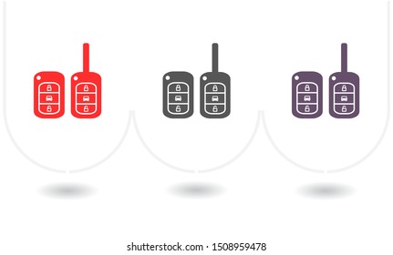 Vector icon car key 10 EPS . Lorem Ipsum Illustration design