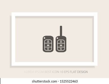 Vector icon car key 10 EPS . Lorem Ipsum Illustration design