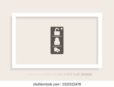 Vector icon car key 10 EPS . Lorem Ipsum Illustration design