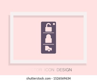 Vector icon car key 10 EPS . Lorem Ipsum Illustration design