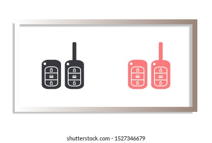 Vector icon car key 10 EPS . Lorem Ipsum Illustration design
