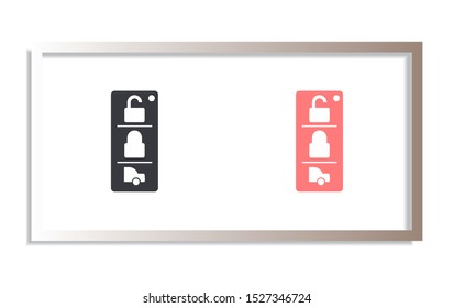 Vector icon car key 10 EPS . Lorem Ipsum Illustration design