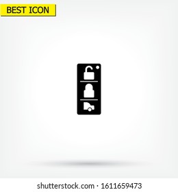 Vector icon car key 10 EPS . Lorem Ipsum Illustration design