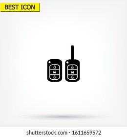 Vector icon car key 10 EPS . Lorem Ipsum Illustration design
