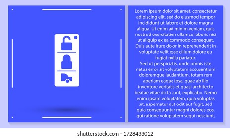Tecla del coche de icono del vector 10 EPS. Lorem Ipsum Diseño de ilustración