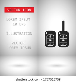 Vector icon car key 10 EPS . Lorem Ipsum Illustration design