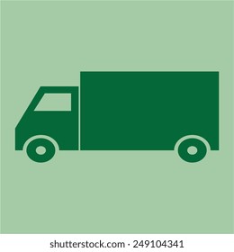 Vector Icon Of Car Lorry.