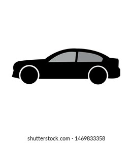 Vector icon of a car. Modern car sedan illustration symbol icon
