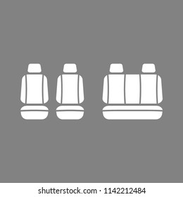 icono vectorial de los asientos de camión