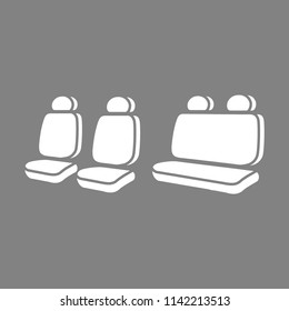 vector icon of car seats
