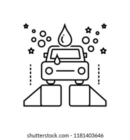 Vector icon for car wase