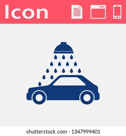 Vector icon of car wash