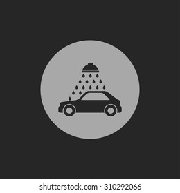 Vector icon of car wash