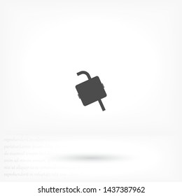 Vector icon cart with box 10 EPS . Lorem Ipsum Illustration design