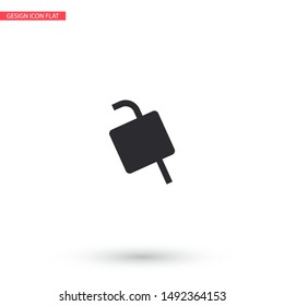 Vector icon cart with box 10 EPS . Lorem Ipsum Illustration design