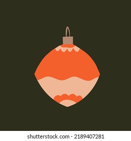 Vector icon in cartoon and scandinavian style isolated on black background