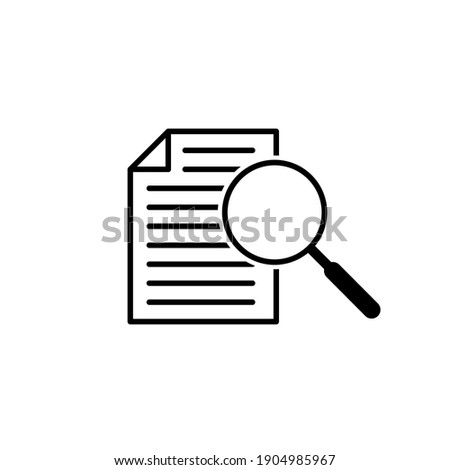 vector icon case study on white background. Stock vector