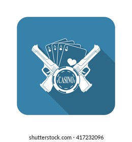 Vector icon for the casino or poker 