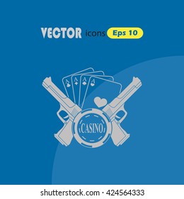 Vector icon for the casino or poker 
